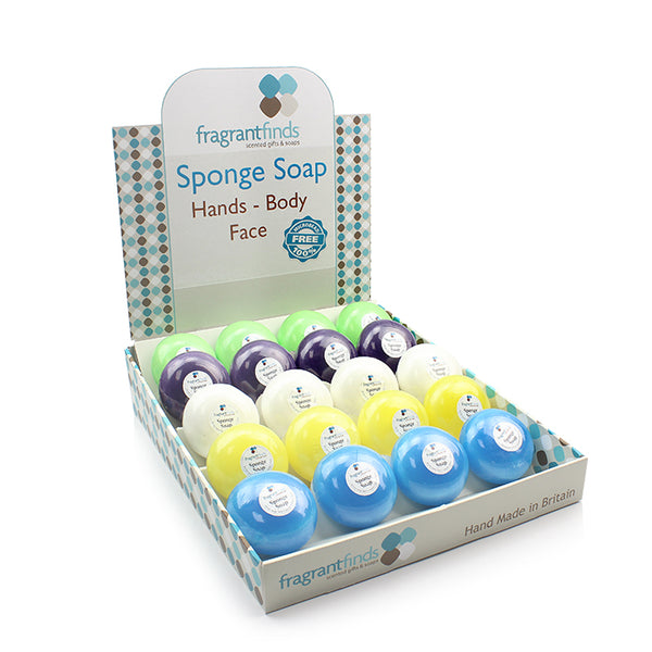 Sponge Soap Point of Sale Fragrant Finds Sponge Soaps