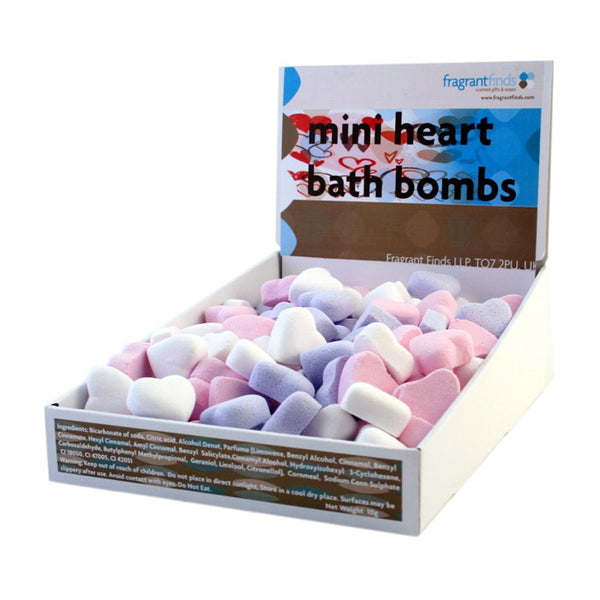 Mini Hearts Bag x 150 Fragrant Finds Bath Fizzers