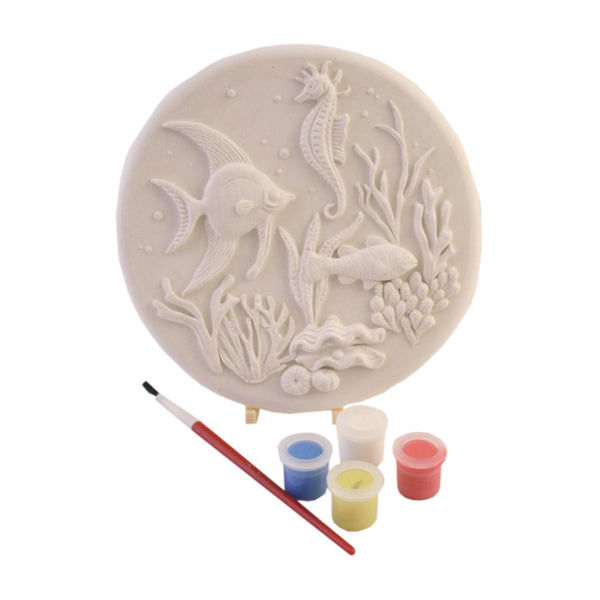 Large Sea Scene Round Plaque Fragrant Finds Paint Your Own